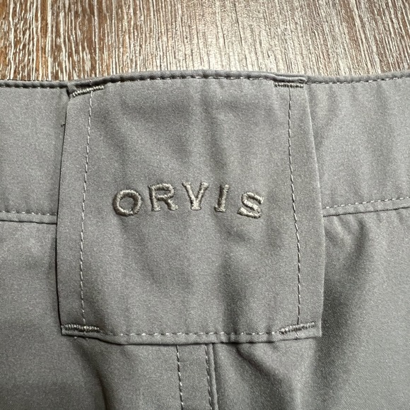 Orvis Men's Gray Polyester Size 30 Zip Pocket Outdoor Shorts - Picture 3 of 8